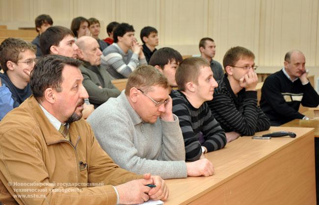 19.05.10       Лекция академика В. А. Рубакова на тему «Космология и Большой адронный коллайдер», фотография: В. Кравченко