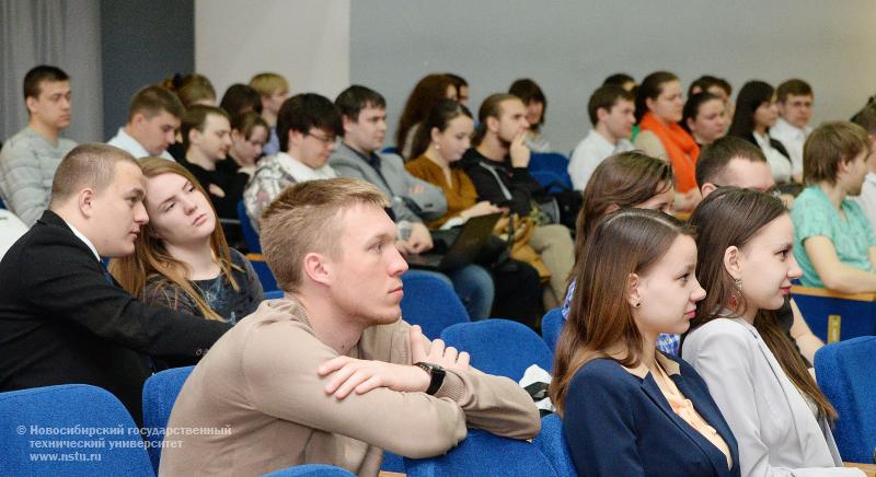 20.05.2014. Конференция «Успешные проекты молодых ученых для города Новосибирска» в НГТУ, фотография: В. Невидимов